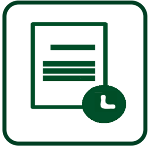 Document with time/schedule icon